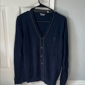 Ashworth Navy Men's Cardigan Sweater